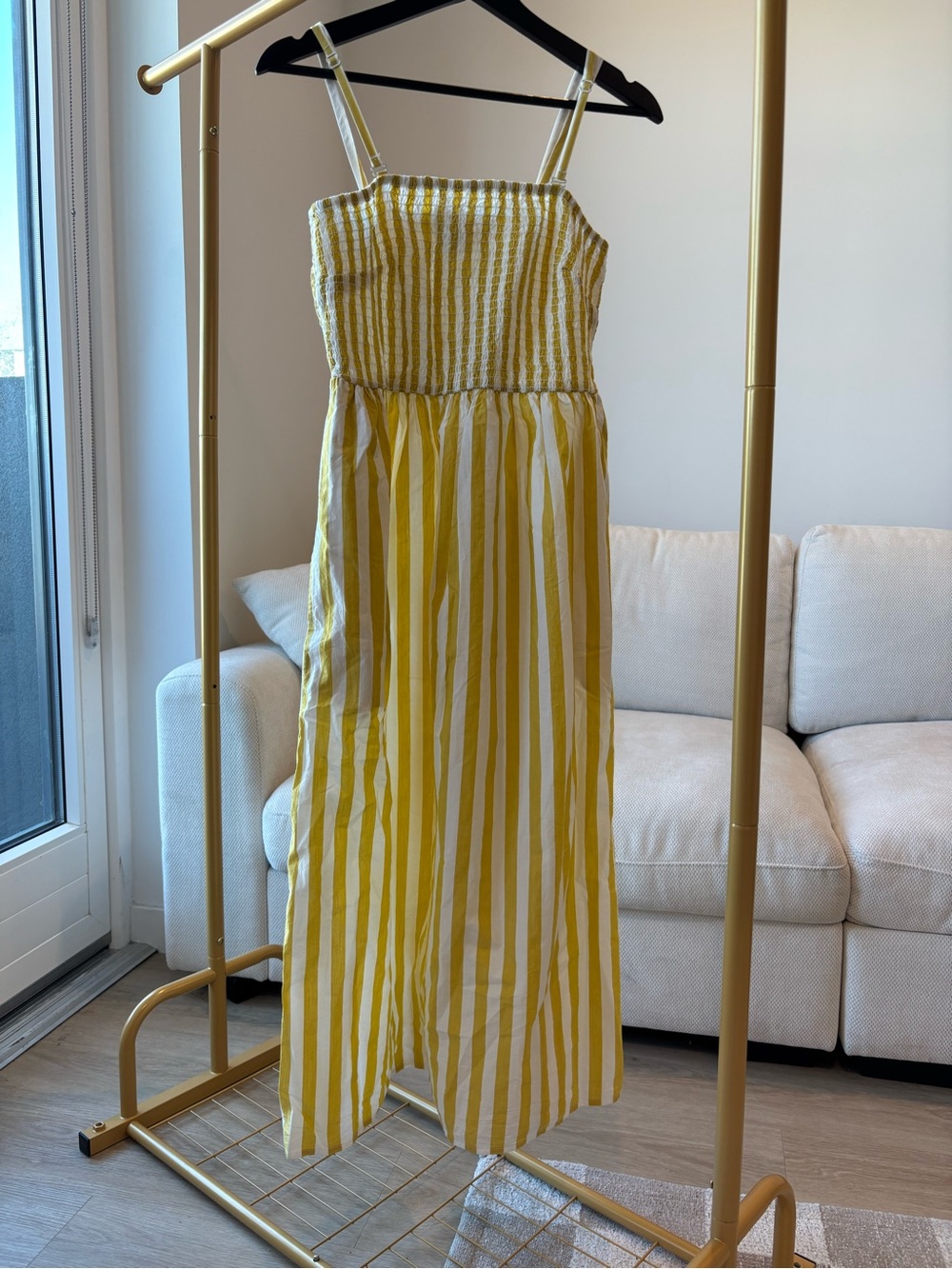 Yellow Striped Sundress
